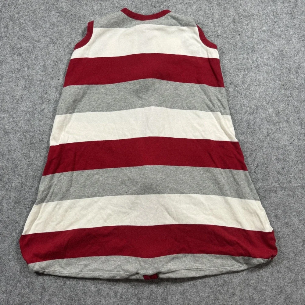 Burts Bees Baby Beekeeper Sleep Sack Medium Red Grey Striped Organic Cotton